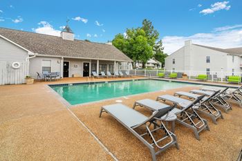 the swimming pool at our apartments